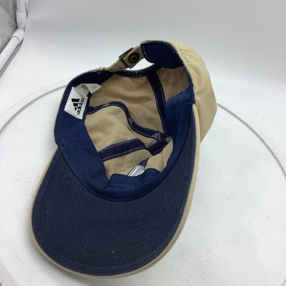 Adidas Tan Adjustable 100% Cotton Baseball Cap Tan Embroidered Logo One Size - Picture 8 of 8